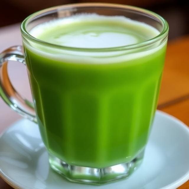 Hot Green Tea Latte One Fifteenth Coffee